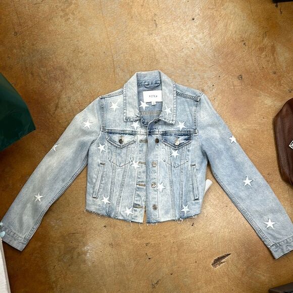 Pistola Light Blue Star Denim Jacket - Picture 1 of 6